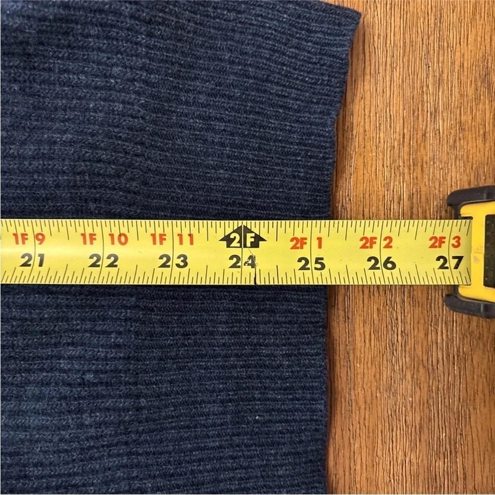Vintage J Crew Lambswool Sweater Blue Size XL